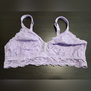 Lavender Mesh And Lace Bralette